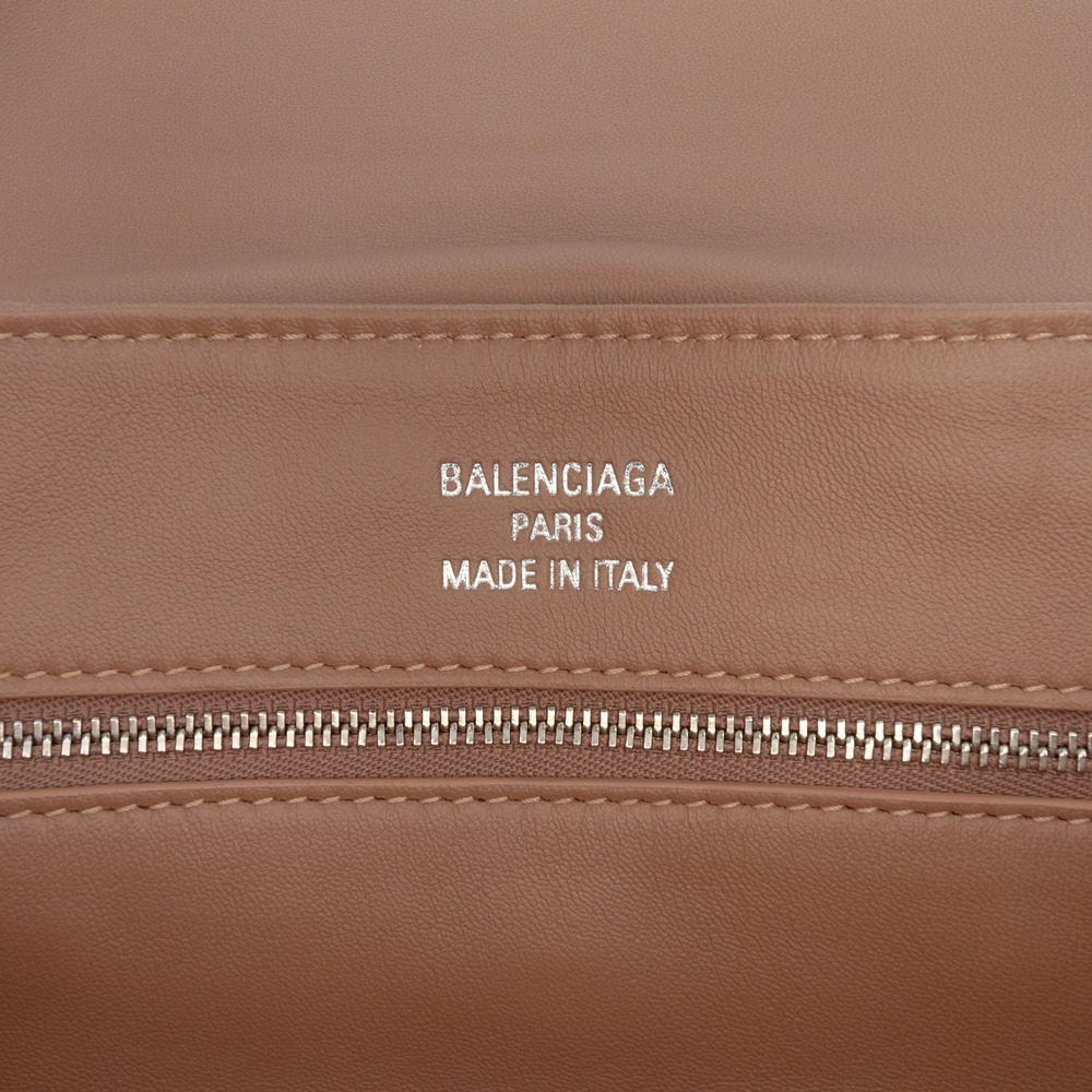 Pre-Loved Balenciaga Distressed Satin Leopolda Pochette - Picture 5 of 11